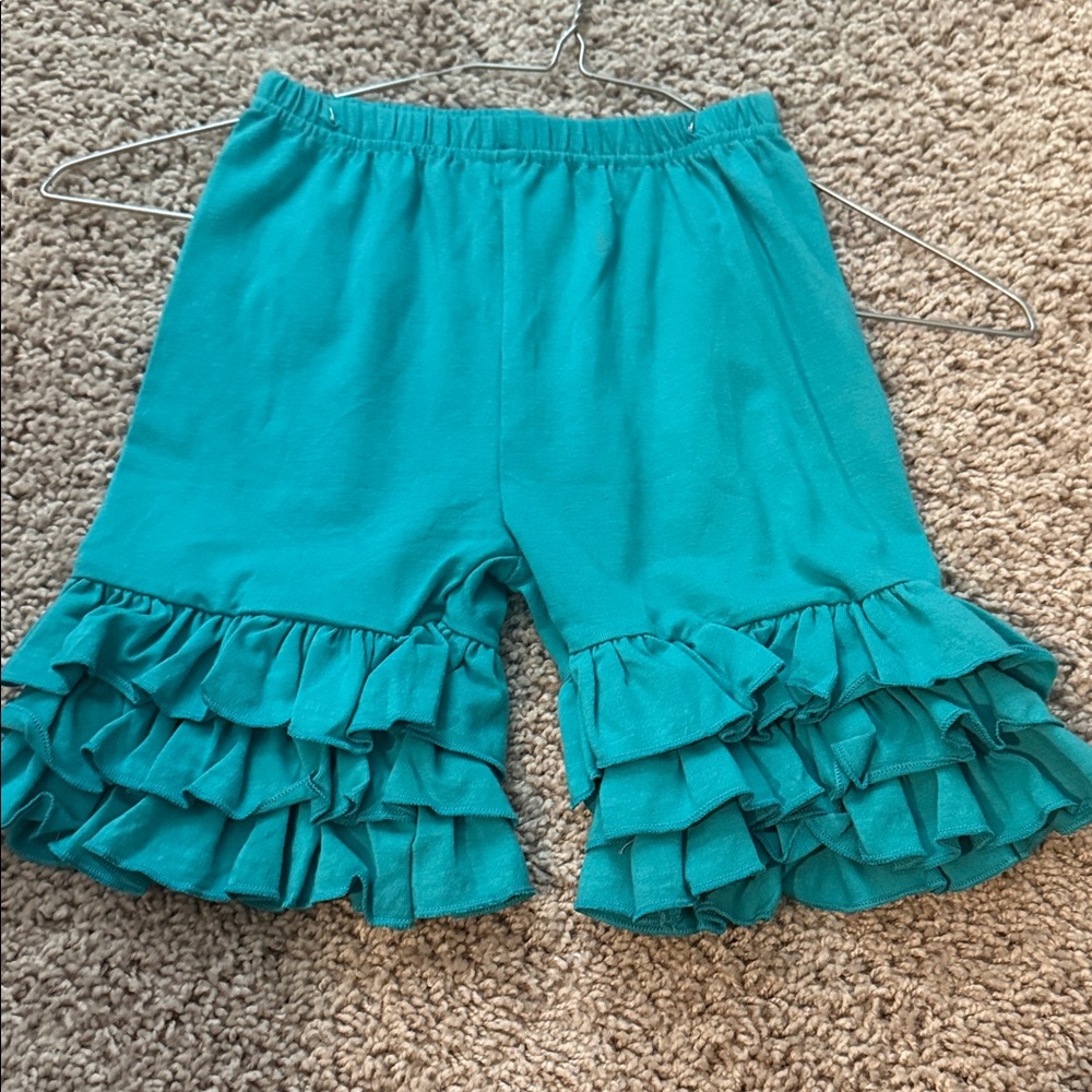 Teal Ruffle Kids Bottoms